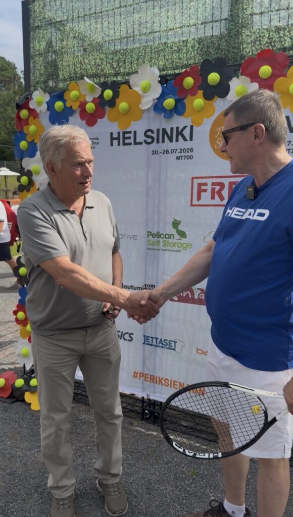 Presidentti Sauli Niinisto toimii Midnight Sun Tennis-turnauksen suojelijana